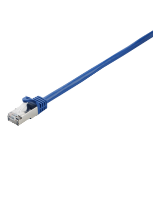 V7 Blue Cat7 Shielded & Foiled (SFTP) Cable RJ45 Male to RJ45 Male 0.5m 1.6ft - V7CAT7FSTP-50C-BLU LAN / Ethernet Cable V7