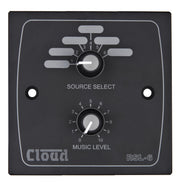Cloud Electronics RSL-6B/W - Remote Source/Volume Level Plate Volume Control Cloud Electronics Black