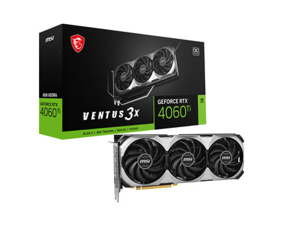 MSI VENTUS 3X OC NVIDIA GeForce RTX 4060 Ti 8 GB Graphics Card Asus Graphics Card MSI