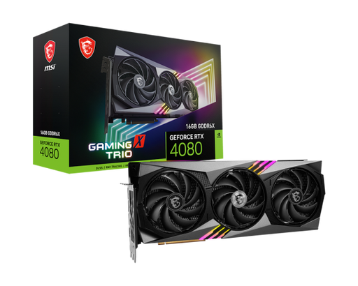 MSI GAMING X TRIO NVIDIA GeForce RTX 4080 16 GB Graphics Card