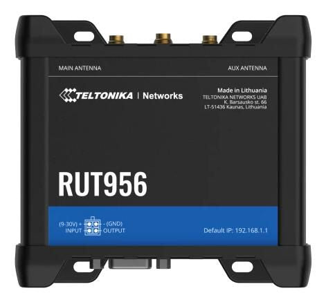Teltonika Networks RUT956 WiFi/4G CAT4 Router | RUT956200100 Cellular Network Devices Teltonika