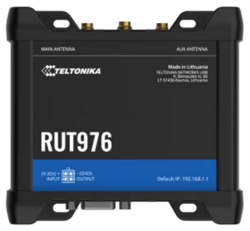 Teltonika Networks RUT976 (Global) 5G Redcap/WiFi LTE Router Cellular Network Devices Teltonika