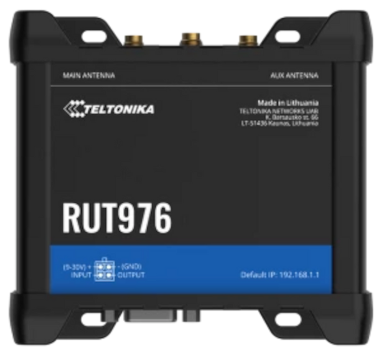 Teltonika Networks RUT976 (Global) 5G Redcap/WiFi LTE Router Cellular Network Devices Teltonika