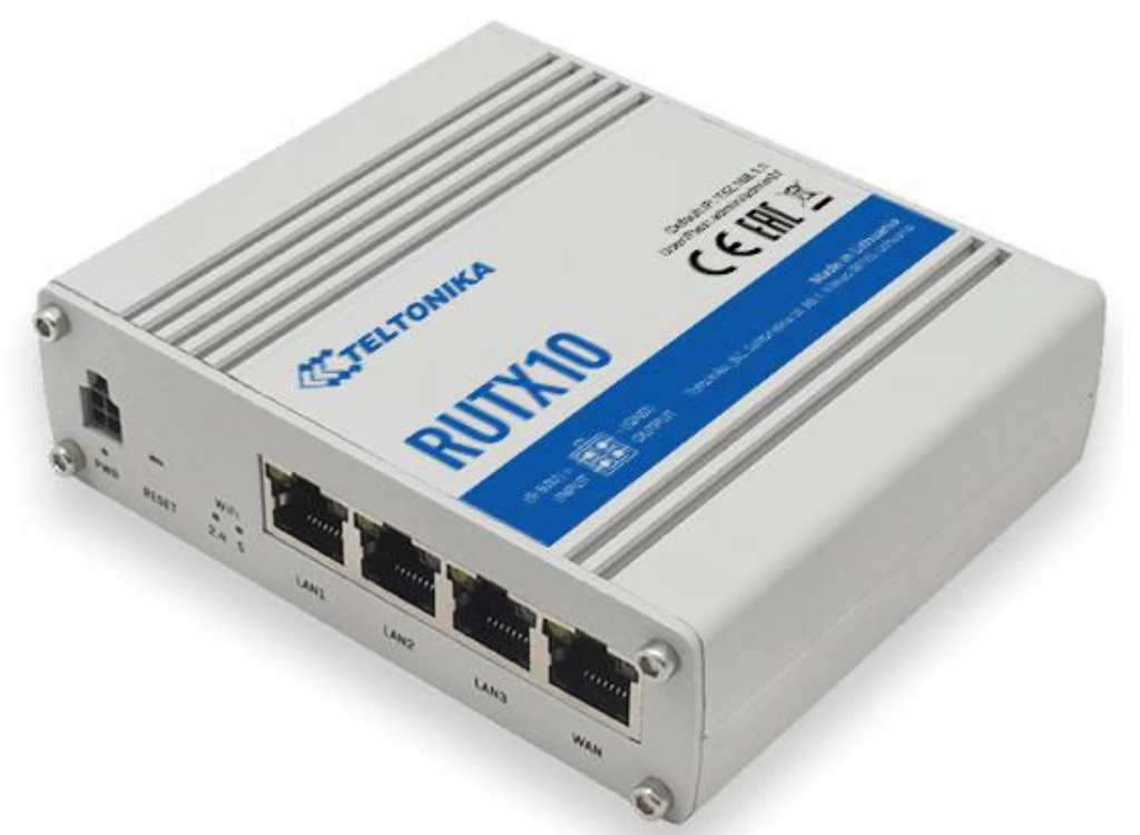 Teltonika Networks RUTX10 Industrial Ethernet Router | RUTX10000000 Wireless Router Teltonika