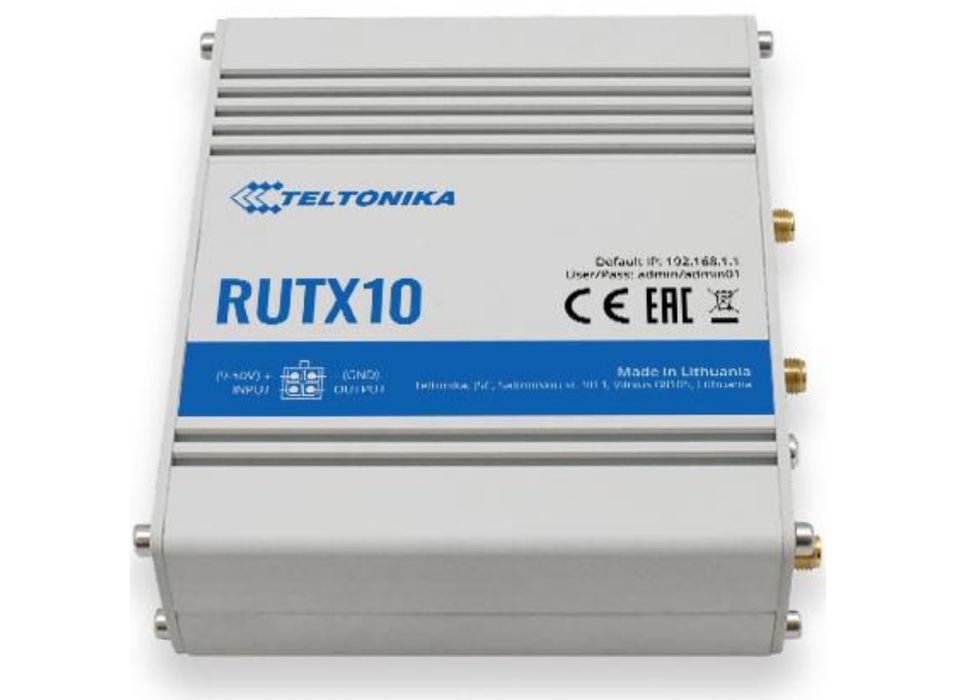 Teltonika Networks RUTX10 Industrial Ethernet Router | RUTX10000000