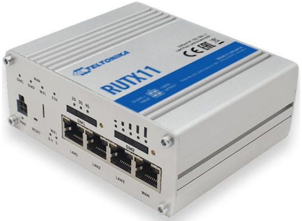 Teltonika Networks RUTX11 LTE CAT6 Rugged Router | RUTX11000000 Wireless Router Teltonika