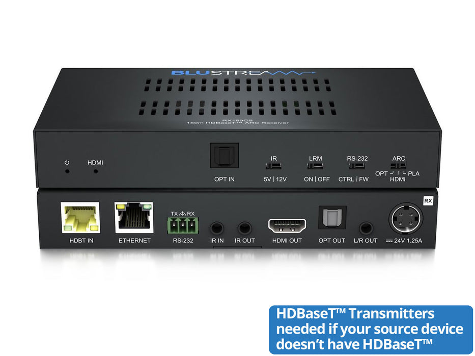 BluStream HDBaseT™ Long Range CSC Receiver - 150m | RX150CS