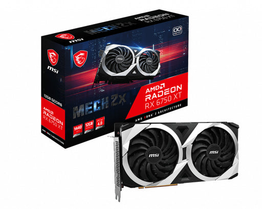 MSI XT MECH 2X OC AMD Radeon RX 6750 XT 12 GB Graphics Card