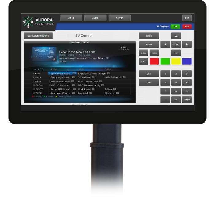 Aurora Multimedia RXT-15VS-B 15.6" VESA Mount ReAX Touch Panel Control System (Black) Touch Control Panel Aurora