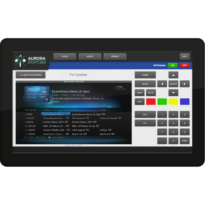 Aurora Multimedia RXT-15VS-B 15.6" VESA Mount ReAX Touch Panel Control System (Black) Touch Control Panel Aurora