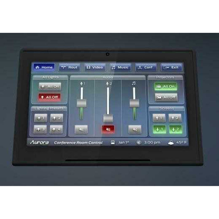 Aurora 8” RXT-8D-B 8-Desktop ReAX Touch Panel Control System (Black) Touch Panel Aurora