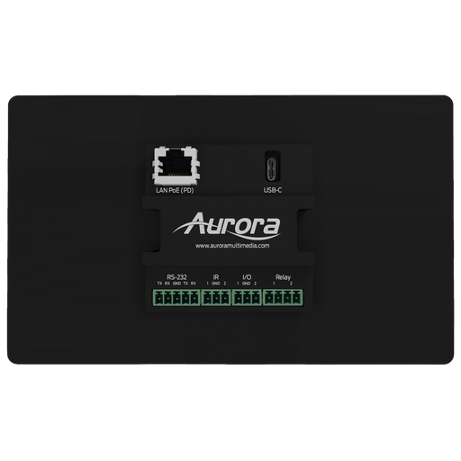 Aurora Multimedia RXT-8WM-B 8" Wall Mount ReAX Touch Panel Control System (Black) Touch Panel Aurora