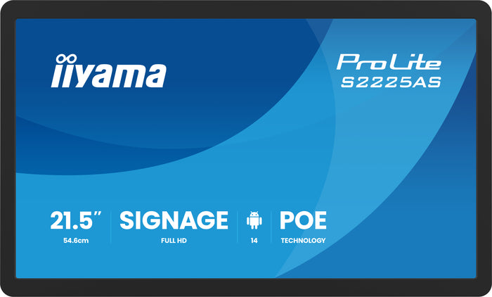 iiyama ProLite S2225AS-B1P 21.5" Full HD Professional Grade Small Format Signage Digital Signage Display iiyama