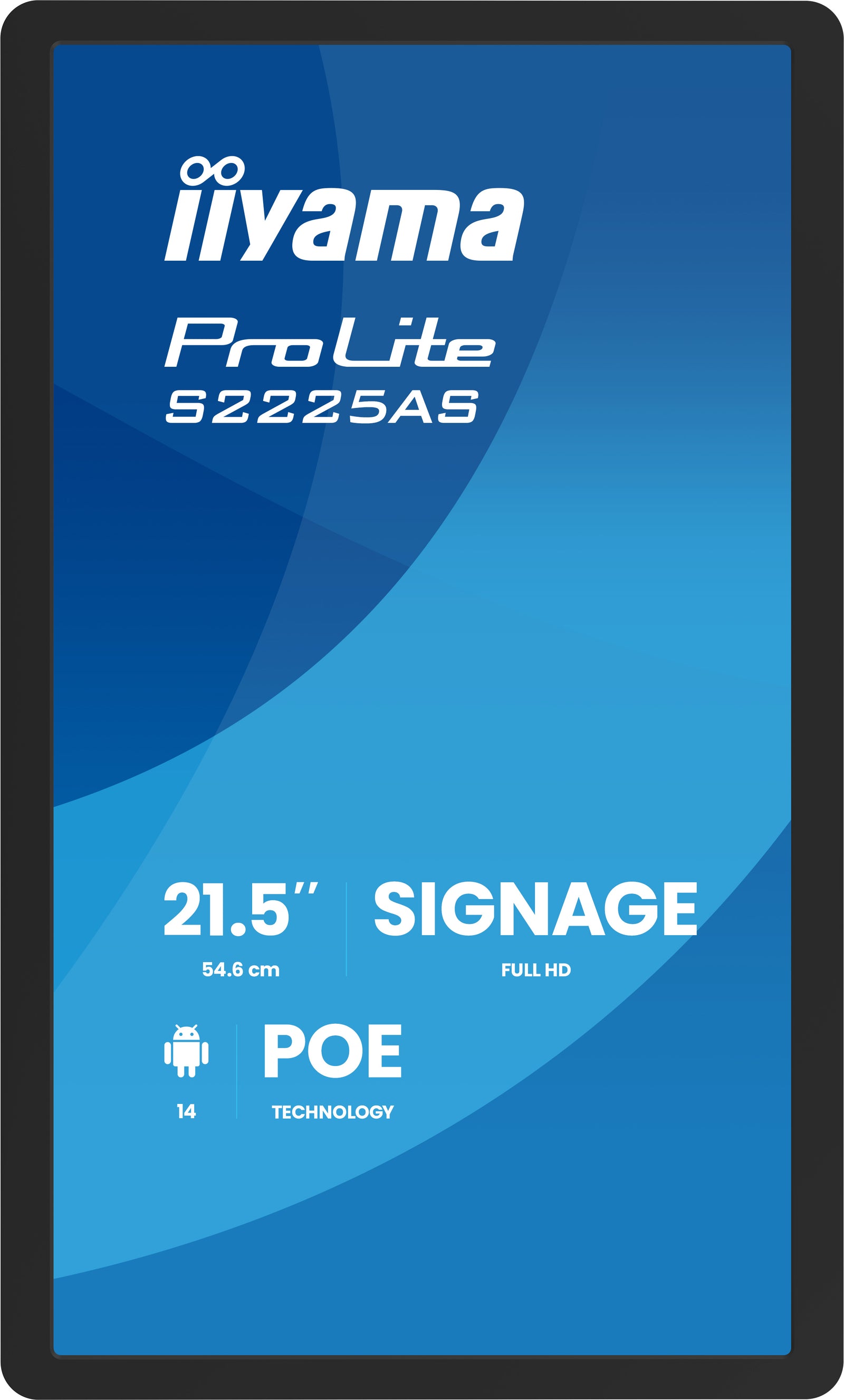 iiyama ProLite S2225AS-B1P 21.5" Full HD Professional Grade Small Format Signage Digital Signage Display iiyama