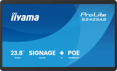 iiyama ProLite S2425AS-B1P 23.8" Full HD Professional Grade Small Format Signage Digital Signage Display iiyama