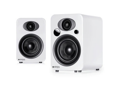 Sapphire AV Steljes Audio NS3 Powered Loudspeakers in Frost White | SANS3FW Sapphire Loudspeaker Sapphire