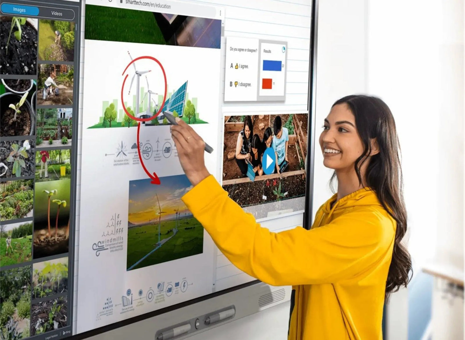 Smart Board SBID-MX275-V4-PW/MX Pro V4 75" 4K Ultra HD Interactive Display Interactive Touchscreen Display Smart