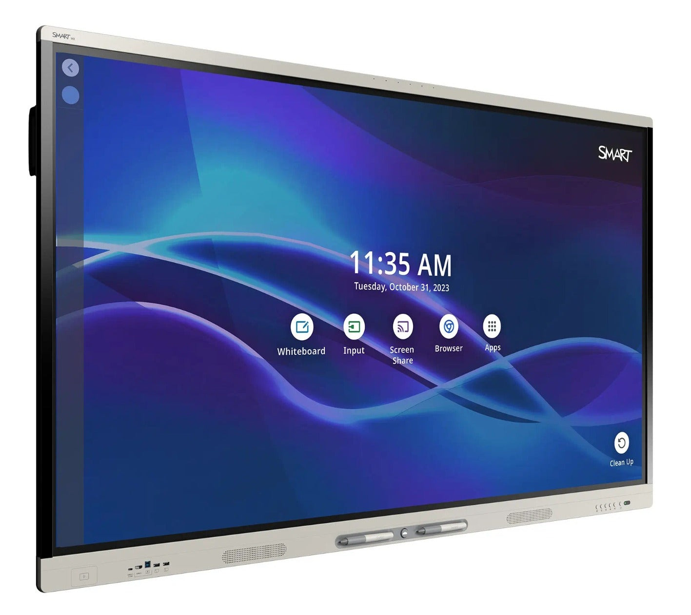 SMART Board MX 190.5 cm (75") LED 3840 x 2160 Pixels Wi-Fi Interactive Flat Panel | SBID-MX275-V5-PW Interactive Touchscreen Display Smart