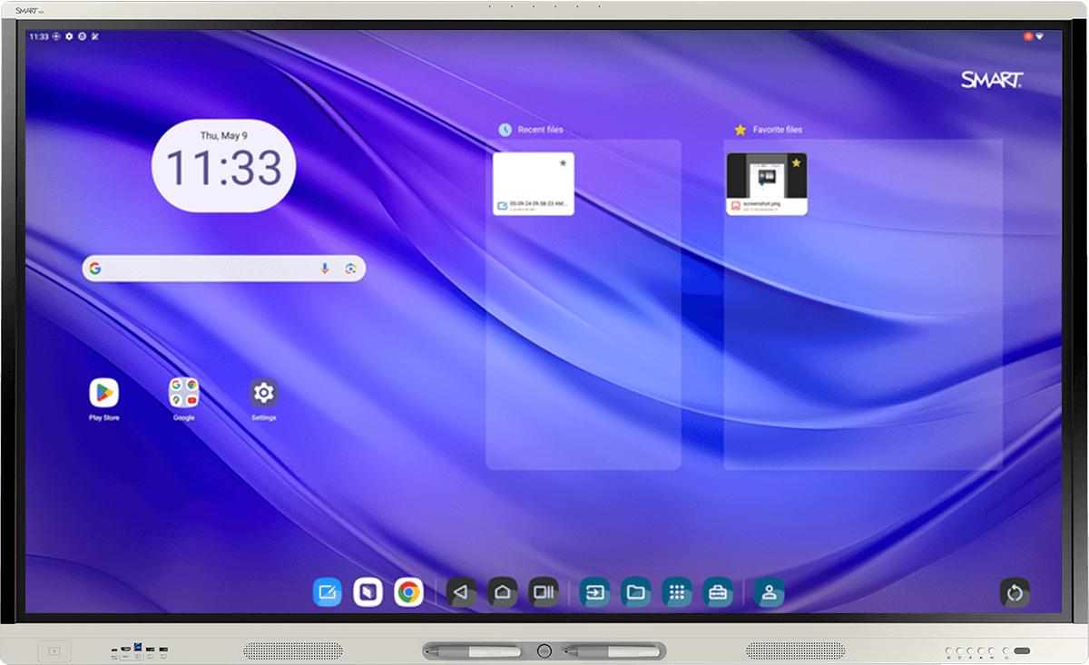 SMART Board MX 190.5 cm (75") LED 3840 x 2160 Pixels Wi-Fi Interactive Flat Panel | SBID-MX275-V5-PW Interactive Touchscreen Display Smart