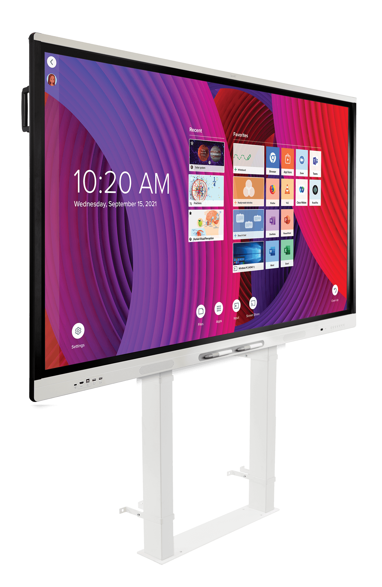 Smart Board SBID-MX286-V4-PW 86" 4K UHD Interactive Display With Smart Meeting Pro Interactive Touchscreen Display Smart