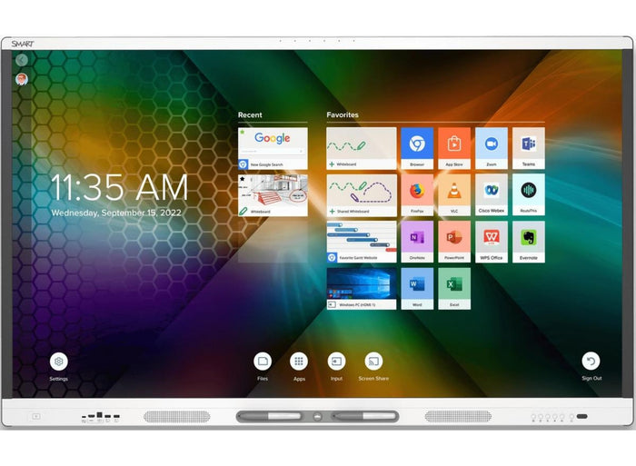 SMART Board SBID-MX286-V4 86" 4K Ultra HD Interactive Display With iQ Interactive Touchscreen Display Smart