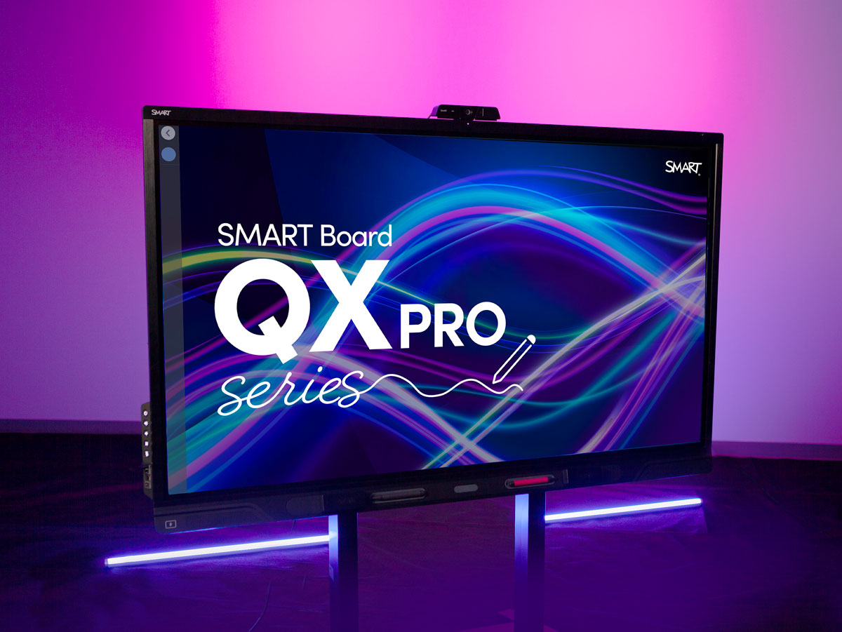 SMART Board SBID-QX286-P 86” QX Pro Interactive Display With Smart Meeting Pro Interactive Touchscreen Display Smart