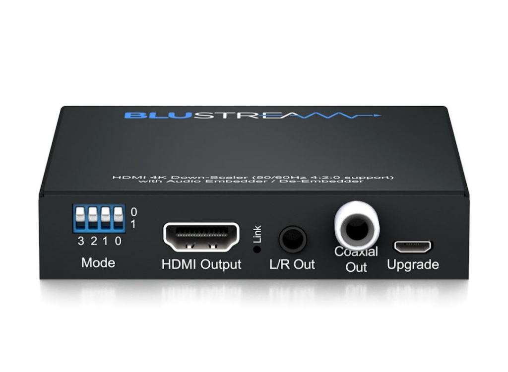 BluStream HDMI Video Down-Scaler With Audio Embedder / De-Embedder | SC11HD-V2 Video Scaler BluStream