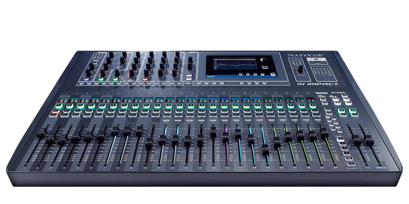 Soundcraft Si Impact 80-input Digital Mixing Console and 32-in/32-out USB Interface and iPad Control Audio Mixer Soundcraft