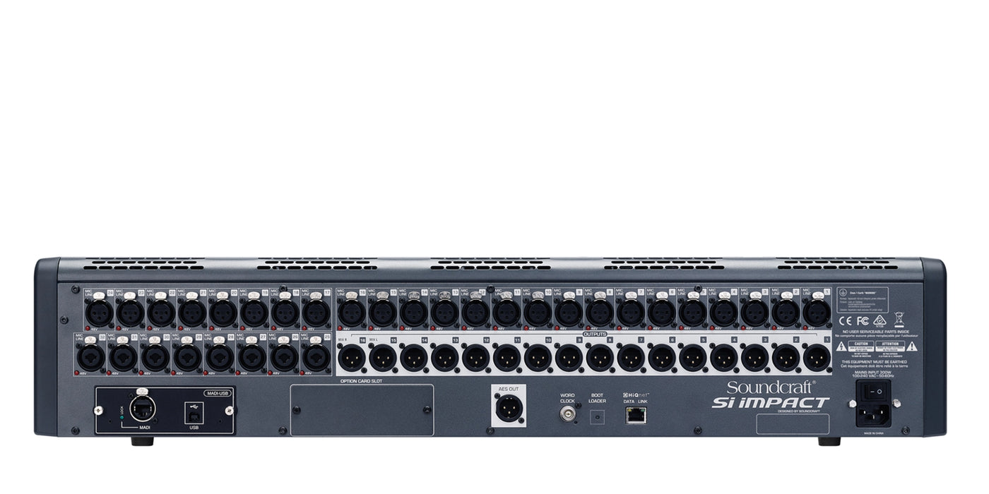 Soundcraft Si Impact 80-input Digital Mixing Console and 32-in/32-out USB Interface and iPad Control Audio Mixer Soundcraft