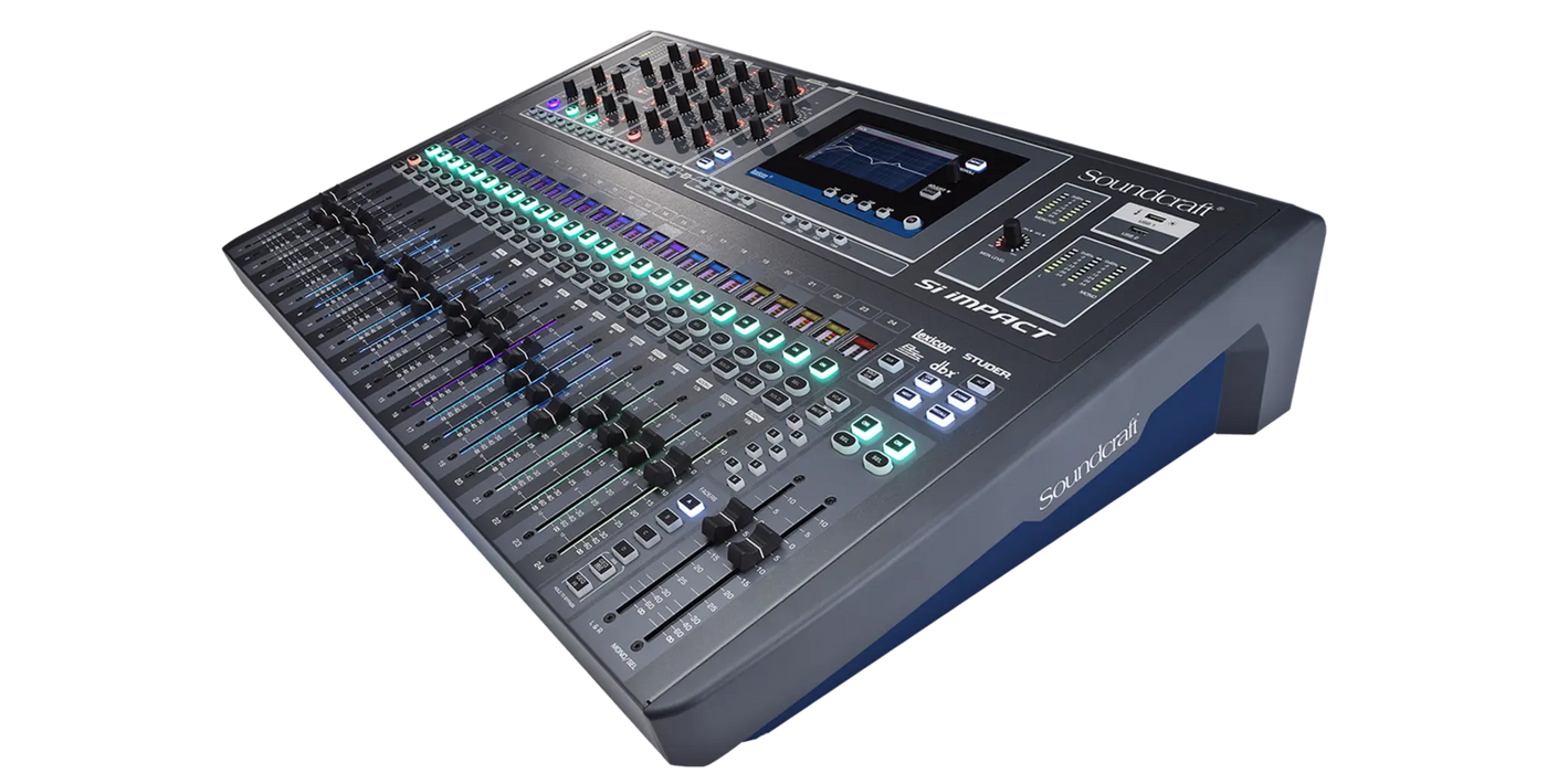 Soundcraft Si Impact 80-input Digital Mixing Console and 32-in/32-out USB Interface and iPad Control Audio Mixer Soundcraft