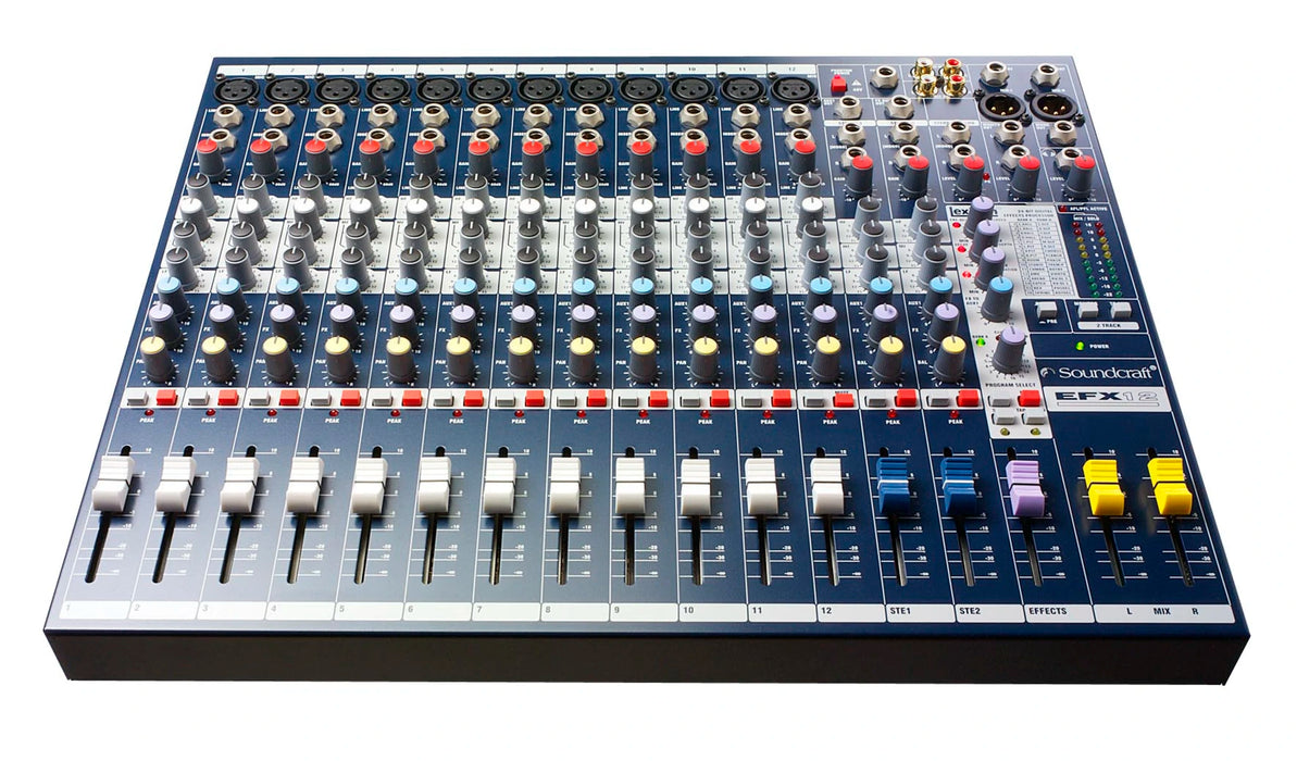 Soundcraft EFX12 EFX12 Low-Cost High-Performance Lexicon® Effects Mixers | SCR-E535100000UK Audio Mixer Soundcraft