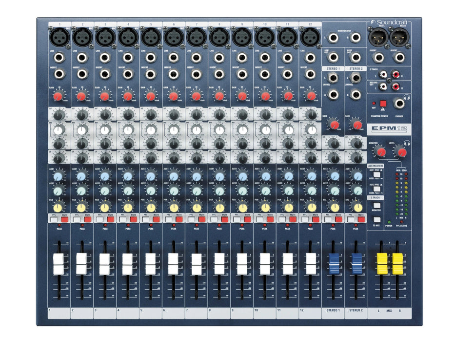 Soundcraft EPM12 Low-Cost High-Performance Mixers | SCR-RW5736UK Audio Mixer Soundcraft