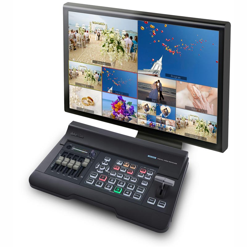 DataVideo 4 Input HD Digital Video Switcher | SE-650 Video Mixer DataVideo