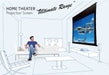 Sapphier SETC200WSF-ATR 2.34m 92" 16:9 Ceiling Tab Tension Projector Screen