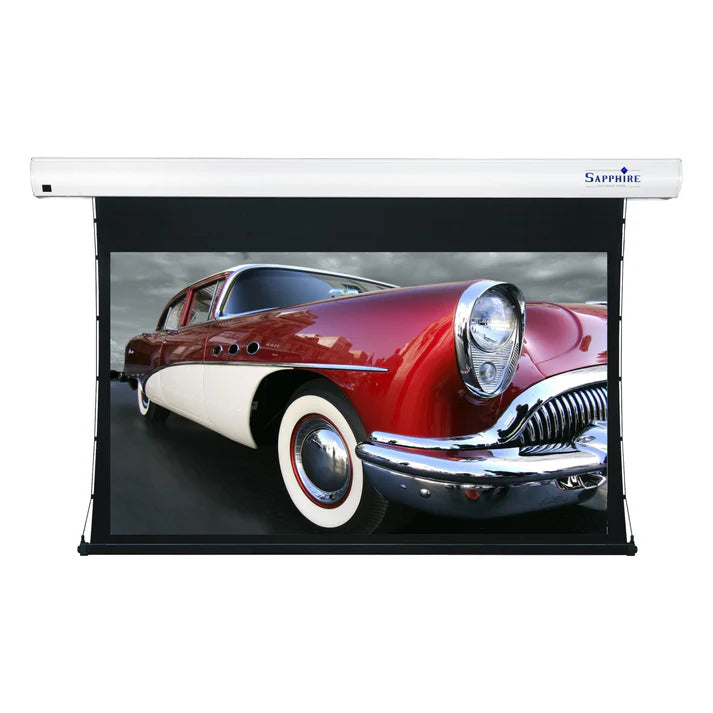 Sapphire 110" 16:9 Tab Tension Electric REAR Projection Infra Red Screen | SETTS240WSF-AWRP Projector Accessories Sapphire