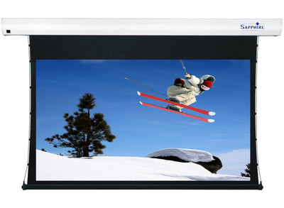 Sapphire 120" 16:9 (266x149cm) Grey Electric Tab Tensioned Screen | SETTS270WSF-AWG Projector Accessories Sapphire