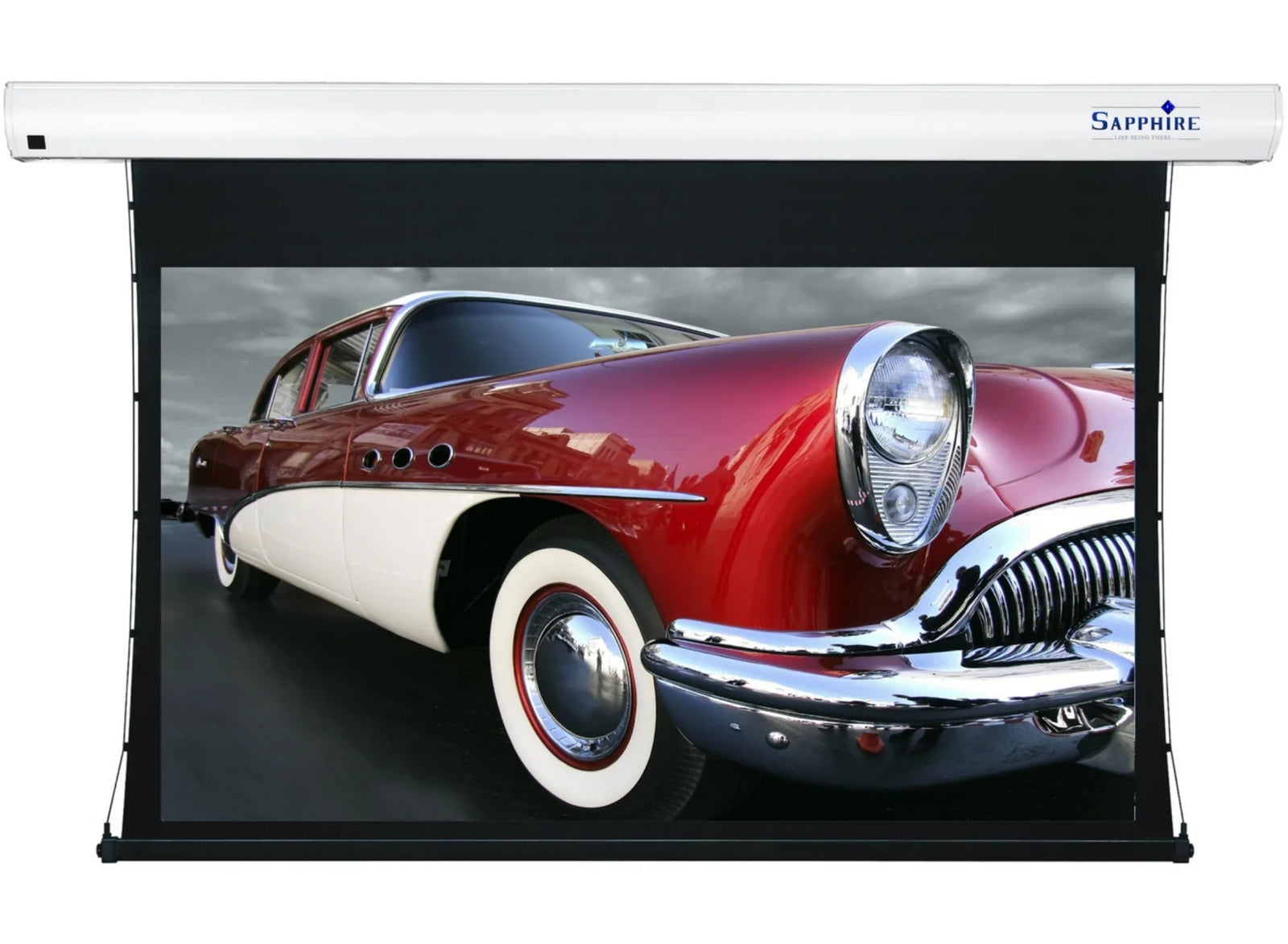 Sapphire Tab Tension Electric REAR Projection Infra Red Screen 16:9 Format Viewing Area | SETTS350WSF-AWRP Projector Accessories Sapphire