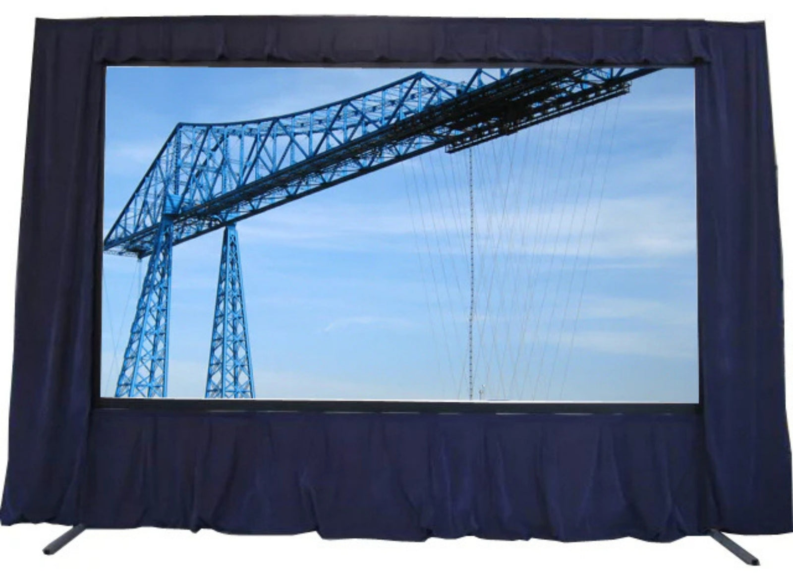 Sapphire Blue Drapery Kit for SFFS244FR or SFFS244RP Projection Screens | SFFS244Drapekit-Blue Projector Accessories Sapphire