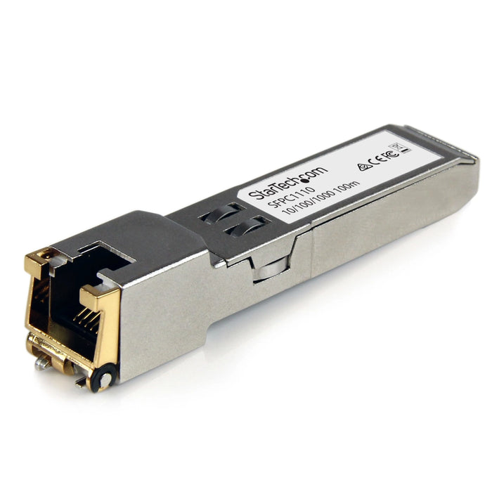Startech 1000BASE-T 10/100/1000 Mbps SFP to RJ45 Cat6/Cat5e Transceiver Network Transceiver Startech