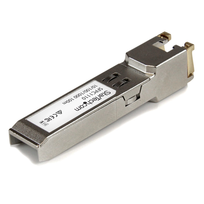 Startech 1000BASE-T 10/100/1000 Mbps SFP to RJ45 Cat6/Cat5e Transceiver Network Transceiver Startech