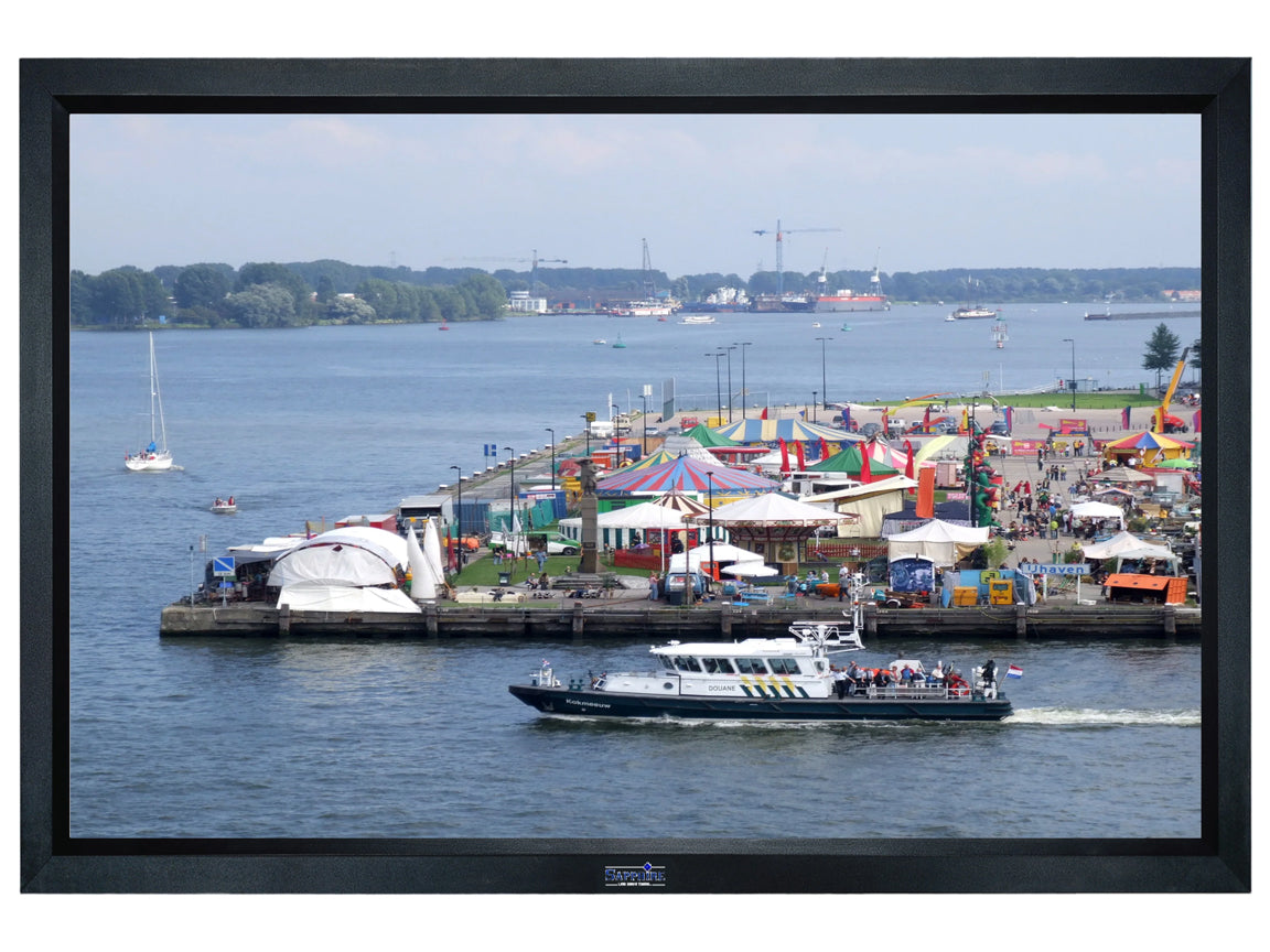Sapphire SFSC350-10 16:10 3498mm x 2181mm Fixed Frame Front Projection Screen Projector Accessories Sapphire
