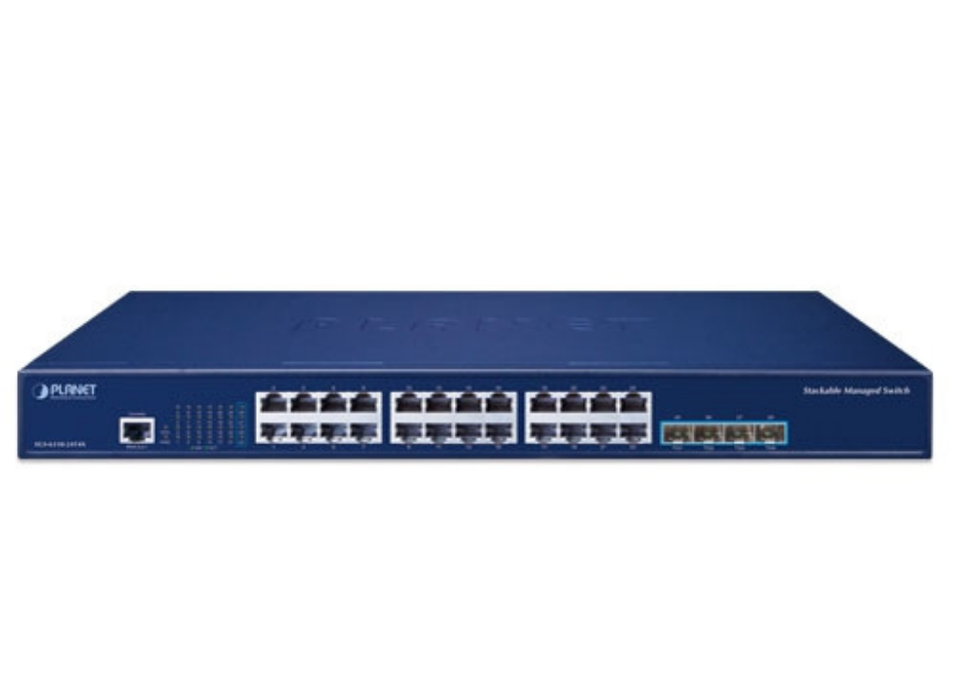 Planet L3 24-Port 10/100/1000T + 4-Port 10G SFP+ Stackable Managed Switch | SGS-6310-24T4X Planet Network Switches Planet
