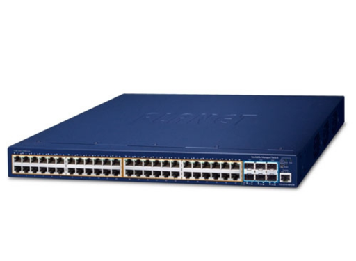 Planet 48-Port Gigabit PoE+ L3 Managed Switch with 6×10G SFP+ Uplinks | SGS-6310-48P6XR Network Switches Planet