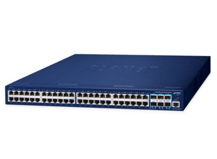 Planet L3 48-Port 10/100/1000T + 6-Port 10G SFP+ Stackable Managed Switch Network Switch Planet