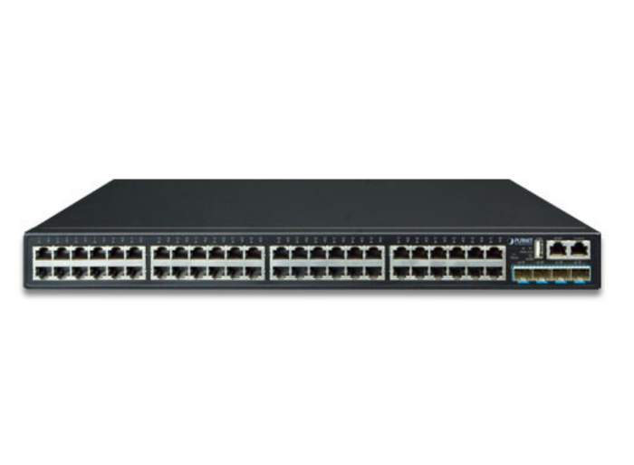 Planet Layer 3 48-Port 10/100/1000T + 4-Port 10G SFP+ Stackable Managed Switch | SGS-6341-48T4X Network Switch Planet