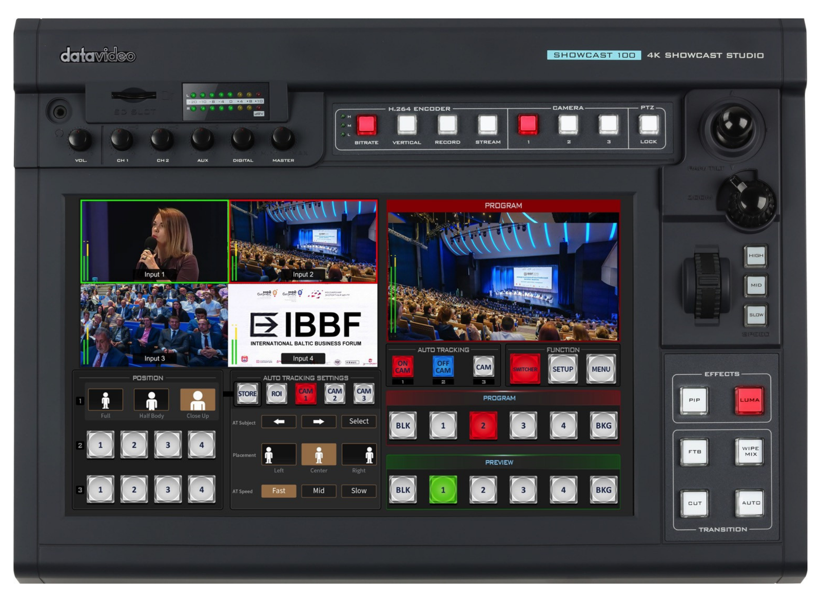 Datavideo 4K SHOWCAST Streaming Studio | SHOWCAST-100 Video Switch DataVideo