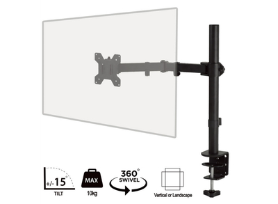 piXL Up to 32" Single Monitor Arm Desk Mount | SINGLE ARM PiXL Monitor Arm PiXL