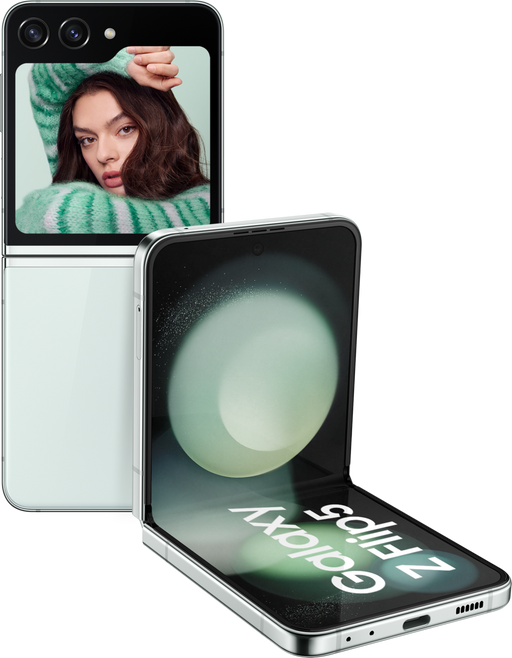 Samsung Galaxy Z Flip5 SM-F731B 17 cm (6.7") Dual SIM Android 13 5G USB Type-C 8 GB Ram 256 GB Storage 3700 mAh Mint Colour Smartphone | SM-F731BLGGEUB Smartphone Samsung