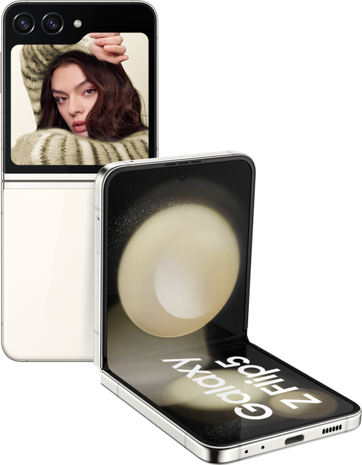 Samsung Galaxy Z Flip5 SM-F731B 17 cm (6.7") Dual SIM Android 13 5G USB Type-C 8 GB Ram 256 GB Storage 3700 mAh Cream Smartphone | SM-F731BZEGEUB Smartphone Samsung