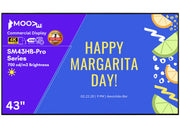 Moove 43 Inch High Brightness Digital Signage Display 700 cd/m² Android 14 - 4K Ultra HD Commercial Monitor High Brightness Digital Signage ScreenMoove